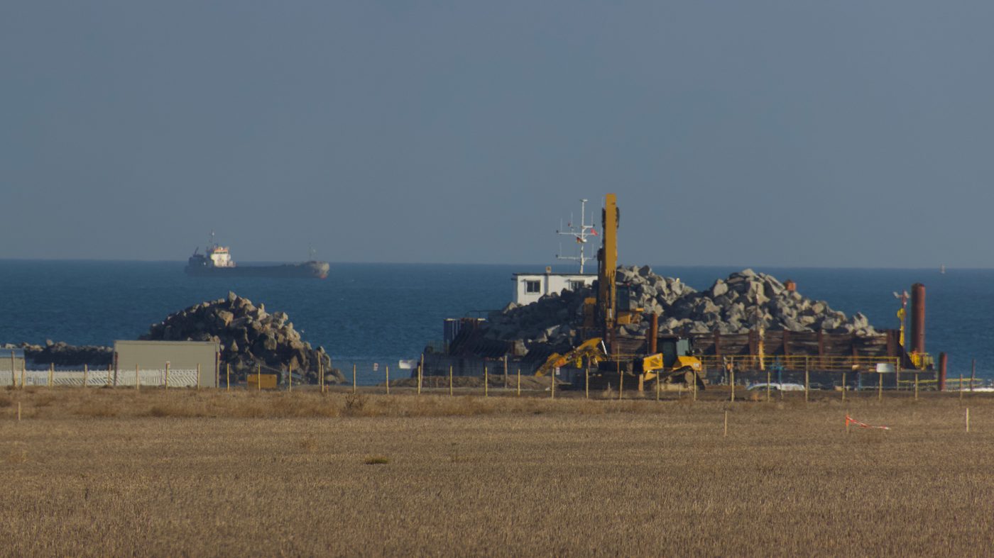Fehmarn Belt fixed link tunnel construction site, Germany