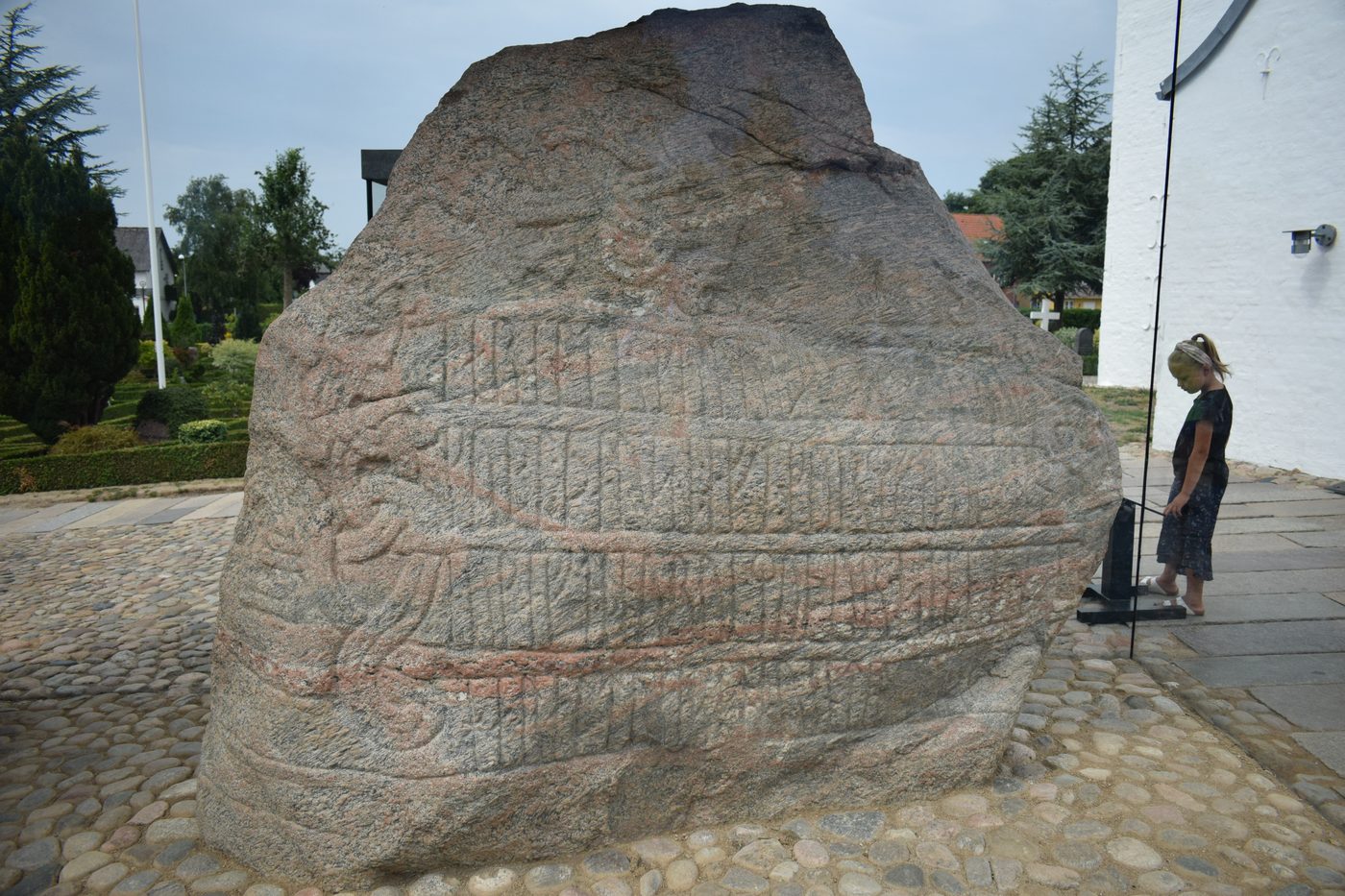 The Jelling runestone — UNESCO-listed monument from around 960 AD